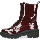 Caprice - Booties - Rood - Leer - Lage Hakken