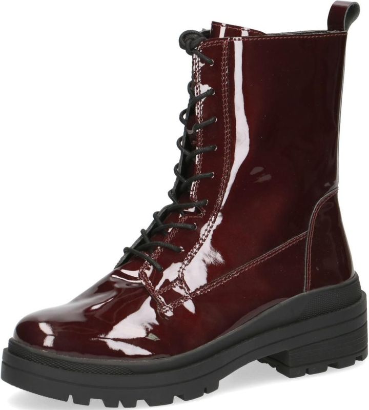 Caprice - Booties - Rood - Leer - Lage Hakken