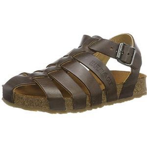 HAFLINGER Uniseks Pepe Romeinse sandalen voor kinderen, bruin donkerbruin 748, 25 EU