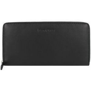 Marc O'Polo Portemonnee Leer 19 cm black