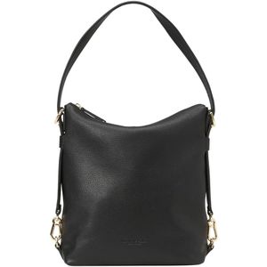 Marc O'Polo, Tassen, Dames, Zwart, ONE Size, Katoen, Hobo tas medium