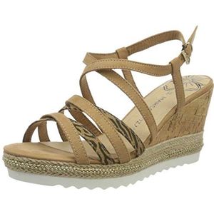 MARCO TOZZI Dames 2-2-28721-24 riempjessandalen, Beige Desert kam 430, 38 EU