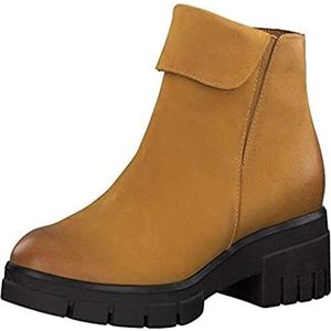 MARCO TOZZI 2-2-25401-25 Nubuck enkellaarzen voor dames, Saffron, 37 EU