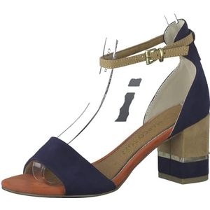 MARCO TOZZI Heeled Sandal by Guido Maria Kretschmer 2-28303-42 dames, Navy Comb 2023, 39 EU
