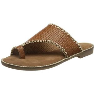 MARCO TOZZI 2-2-27119-36 Platte damessandalen, Cognac Kam, 37 EU