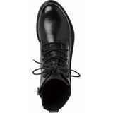 Marco Tozzi - Dames Veterschoenen - Zwart - Leer