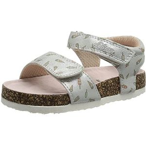 s.Oliver Baby-Girl 5-5-38900-26 platte sandaal, Silver Kam, 26 EU