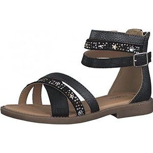s.Oliver Meisjes 5-5-48206-28 Sandalen, Black Com., 32 EU