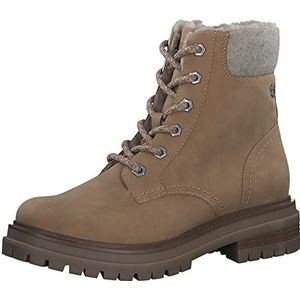 s.Oliver dames veterboot beige