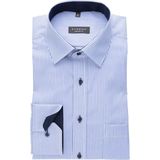 ETERNA - Klassiek Overhemd - Blauw met Wit Streepje - 100% Katoen