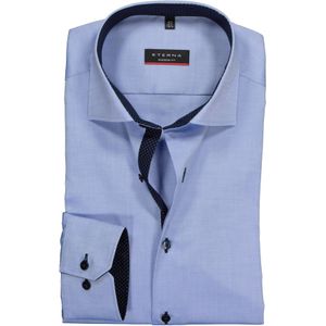 ETERNA - Modern Fit - Overhemd - Lichtblauw - Fijn Oxford - Mouwlengte 7