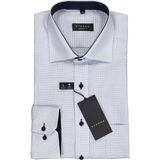 ETERNA - Fantasie - Overhemd - Lichtblauw met Wit - 100% Katoen - Strijkvrij