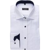 ETERNA - Fantasie - Overhemd - Lichtblauw met Wit - 100% Katoen - Strijkvrij