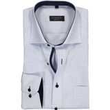 ETERNA - Fantasie - Overhemd - Lichtblauw met Wit - 100% Katoen - Strijkvrij