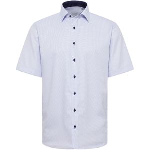 ETERNA - Blauw Fantasie - Overhemd - Lichtblauw - 100% Katoen - Strijkvrij