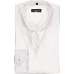 ETERNA - Slim Fit Overhemd - Wit - 100% Katoen - Strijkvrij