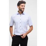 ETERNA - Blauw Fantasie - Overhemd - 100% Katoen - Korte Mouwen