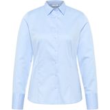 ETERNA dames blouse modern classic - stretch satijnbinding - lichtblauw