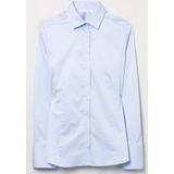 Eterna - Overhemdblouse - Blauw - Katoen - Regular Fit - Easy Iron