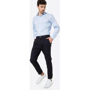 ETERNA - Heren Overhemd - Lichtblauw - Katoen - Kreukvrij