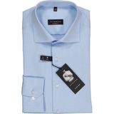 ETERNA - Modern Fit Overhemd - Lichtblauw - 100% Katoen - Strijkvrij