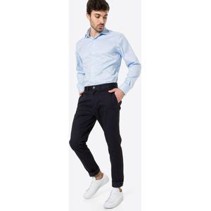 ETERNA - Modern Fit Overhemd - Lichtblauw - 100% Katoen - Strijkvrij