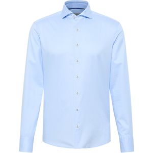 ETERNA 1863 slim fit casual Soft tailoring overhemd - twill heren overhemd - lichtblauw - Strijkvriendelijk - Boordmaat: 41