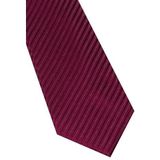 ETERNA stropdas, bordeaux rood gestreept -  Maat: One size