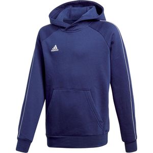 Voetbal Hoodie - Zwart - Katoenmix Fleece - Met Kangoeroezak