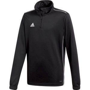 adidas - Core 18 - Trainingsbovenstuk - Zwart - Climalite Stof, Hoge Kraag met 1/4 Rits