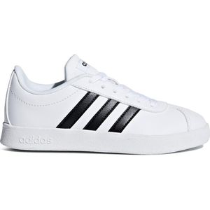 Adidas vl court 2.0 in de kleur wit/zwart.