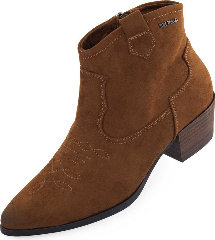 Women's shoes tom tailor stiefelette damen cognac