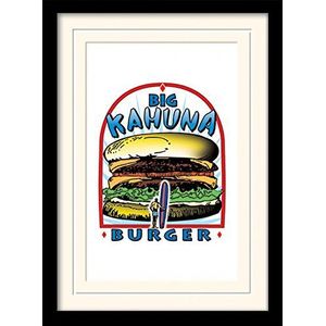 1art1 Pulp Fiction Poster Big Kahuna Burger Ingelijste Foto Met Passepartout | Muur Foto's | In Een Fotolijstje 40x30 cm