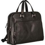 LEONHARD HEYDEN Zipped Briefcase 2 Compartments Montpellier Zipped Briefcase 2 Compartments Black