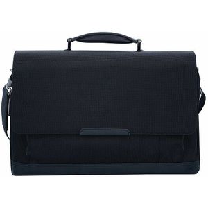Leonhard Heyden Jersey Messenger Briefcase 42 cm laptop compartiment black