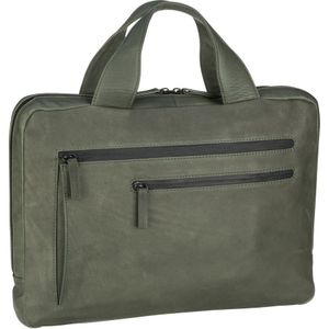 Leonhard Heyden Den Haag laptoptas 1-vaks 13 inch - Olijf