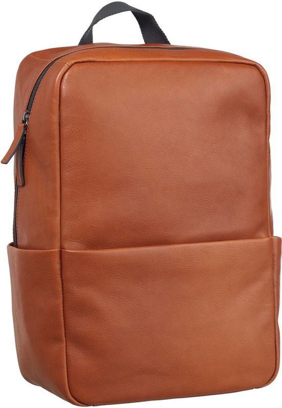 Leonhard Heyden Laptoprugzak / Werktas / Rugtas - 15 inch - Leer - Hamburg - Cognac