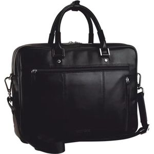 Leonhard Heyden Montreal Koffer Leer 40 cm  zwart