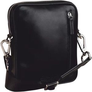Leonhard Heyden Montreal Messenger Bag XXS black crossbody tas heren