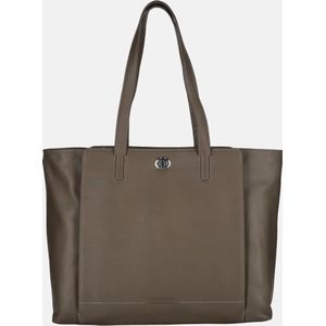 Leonhard Heyden Nizza Shopper Tas Leer 40 cm taupe