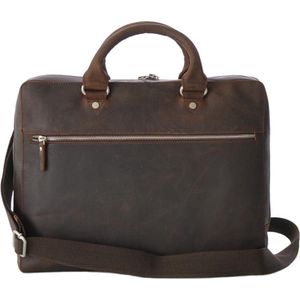 Leonhard Heyden Laptoptas / Werktas / Aktetas - 14 inch - Salisbury - Bruin