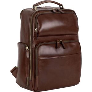 Leonhard Heyden Cambridge Business Backpack red brown backpack