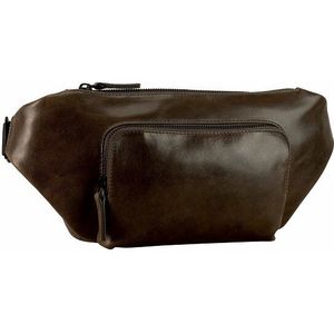 Leonhard Heyden Porto Fanny pack Leer 28 cm graubraun