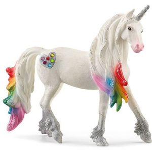 Schleich - BAYALA - Speelfiguur - Regenboog-Eenhoornhengst - Wit