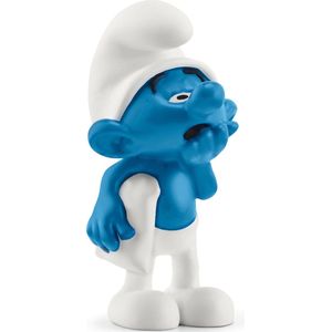 schleich 20838 Fauli Smurf, voor kinderen vanaf 3 jaar, The Smurfs - Pre School Smurfs figurines
