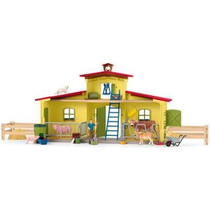 schleich 42605 Educatieve boerderij, vanaf 3 jaar, FARM WORLD - koffer, 64 stuks