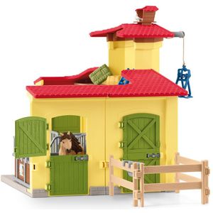 schleich FARM WORLD Ponystal met IJslanderhengst, vanaf 3 jaar, 42609 - Speelsets, 4 Onderdelen