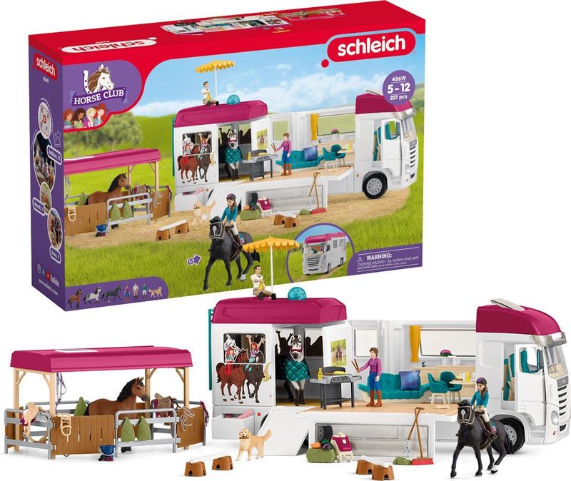 Schleich - Paardenvrachtwagen - Paarden Speelgoed - 227 Onderdelen - 42619