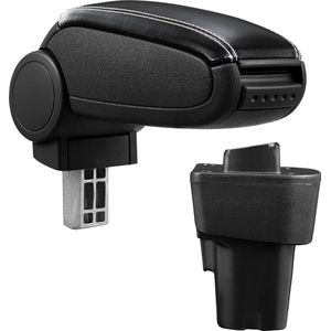 Armsteun - Zwart - Kia Picanto - Kunstleer - Met Opbergvak