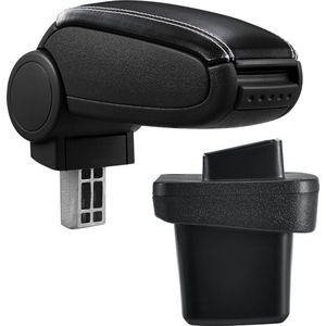 Armsteun-Volkswagen Golf 7-kunstleer-zwart+wit stiksel